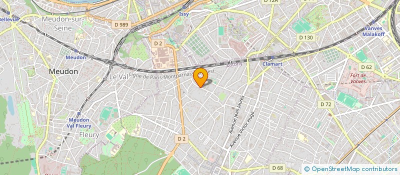 localisation de l'entreprise MONSIEUR FRANCK BRUNEAU à CLAMART