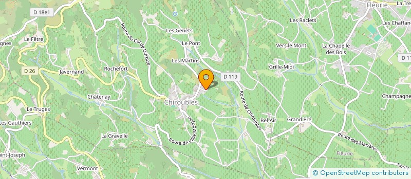 localisation de l'entreprise MONSIEUR FRANCK BRUNEL  CHIROUBLES