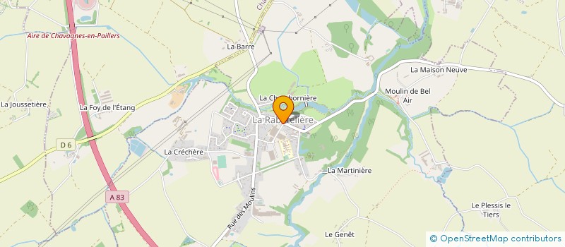 localisation de l'entreprise MONSIEUR FRANCK BRUNELIERE  LA RABATELIERE