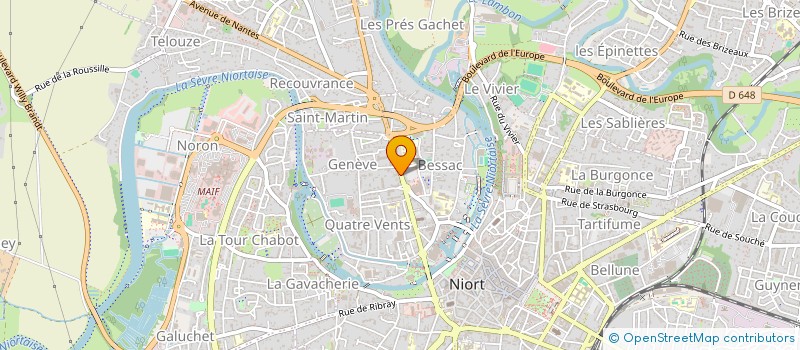 localisation de l'entreprise MONSIEUR FRANCK BRUNET  NIORT