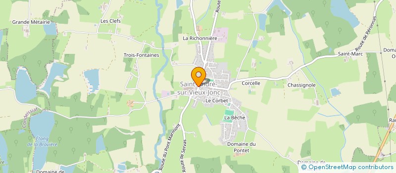 localisation de l'entreprise MONSIEUR FRANCK BRUNET  SAINT-ANDRE-SUR-VIEUX-JONC