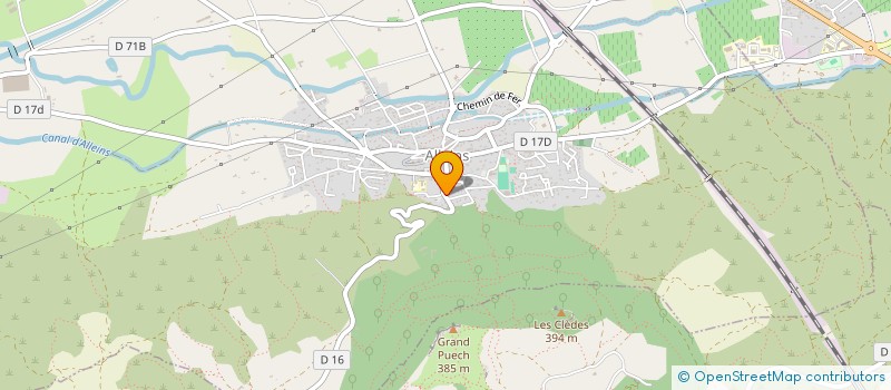 localisation de l'entreprise MONSIEUR FRANCK BRUNET  ALLEINS