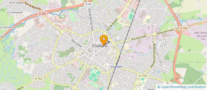 localisation de l'entreprise MONSIEUR FRANCK BRUNET à CHALLANS