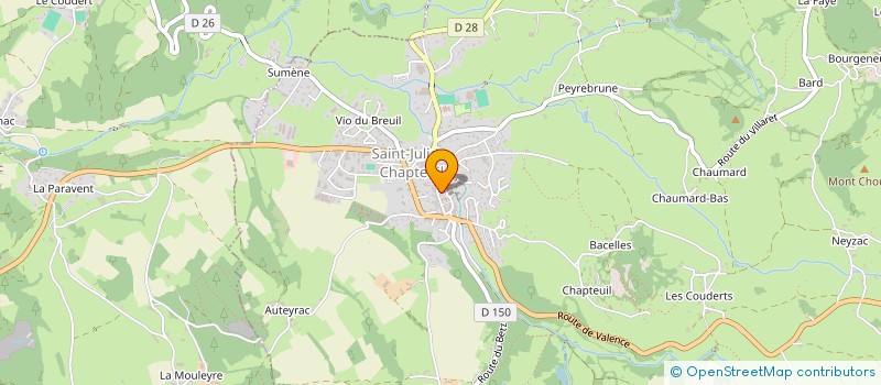 localisation de l'entreprise MONSIEUR FRANCK BRUNET  SAINT-JULIEN-CHAPTEUIL