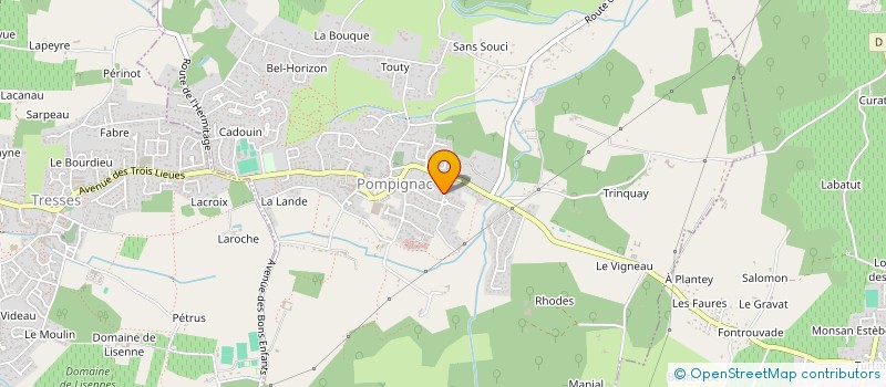 localisation de l'entreprise MONSIEUR FRANCK BRUNETEAU  POMPIGNAC