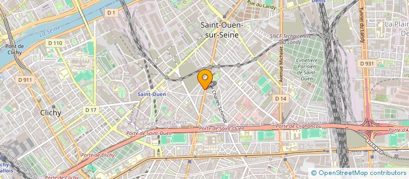 localisation de l'entreprise MONSIEUR FRANCK BRUNNER  SAINT-OUEN-SUR-SEINE