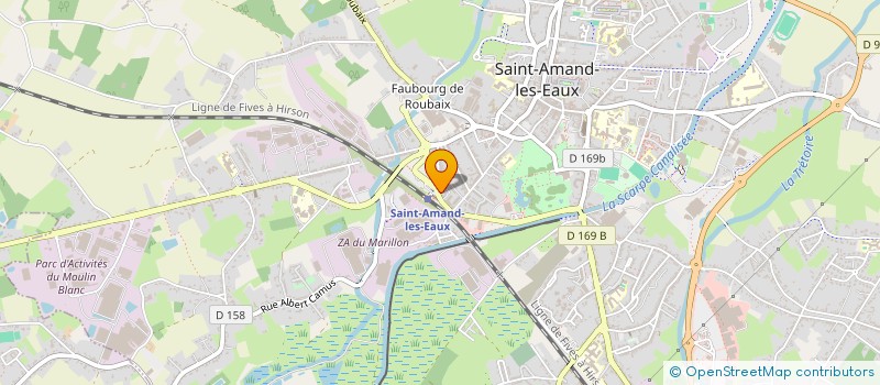 localisation de l'entreprise MONSIEUR FRANCK BURY  SAINT-AMAND-LES-EAUX