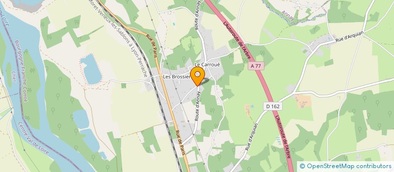 localisation de l'entreprise MONSIEUR FRANCK CABOIS  LA CELLE-SUR-LOIRE