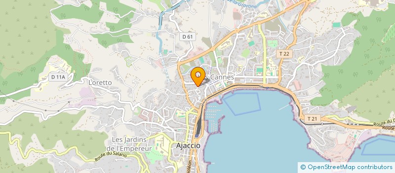 localisation de l'entreprise MONSIEUR FRANCK CACCAVELLI  AJACCIO