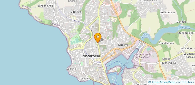 localisation de l'entreprise MONSIEUR FRANCK CAILLET à CONCARNEAU