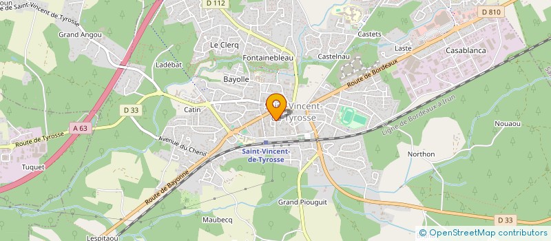 localisation de l'entreprise MONSIEUR FRANCK CALEGARI  SAINT-VINCENT-DE-TYROSSE