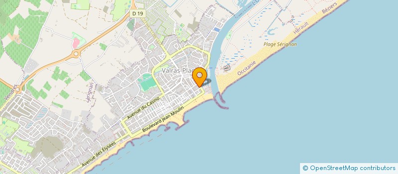 localisation de l'entreprise MONSIEUR FRANCK CALLEJA-ALBILLOS  VALRAS-PLAGE