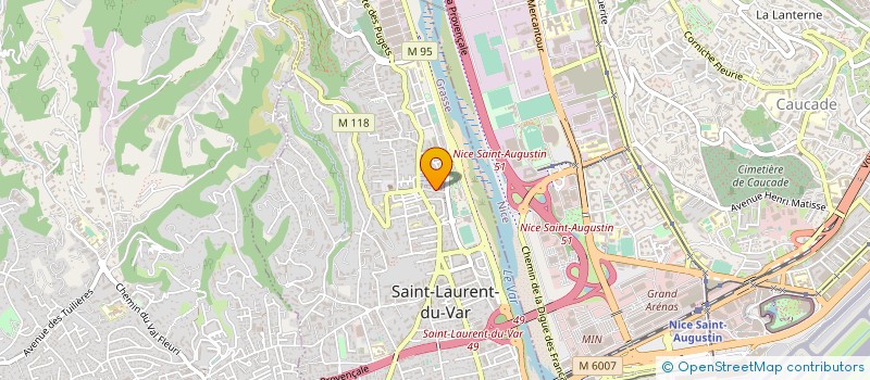 localisation de l'entreprise MONSIEUR FRANCK CARO  SAINT LAURENT DU VAR