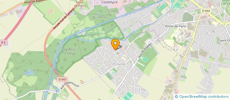 localisation de l'entreprise MONSIEUR FRANCK CARPENTIER  PROVILLE