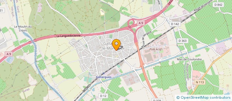 localisation de l'entreprise MONSIEUR FRANCK CARRIER  GALLARGUES-LE-MONTUEUX