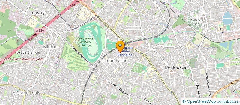 localisation de l'entreprise MONSIEUR FRANCK CARTIER  LE BOUSCAT