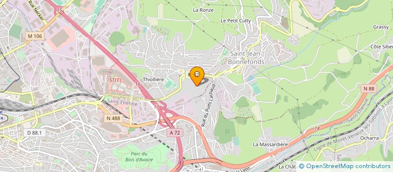 localisation de l'entreprise MONSIEUR FRANCK CARVELLI à SAINT-JEAN-BONNEFONDS