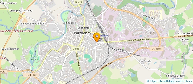 localisation de l'entreprise MONSIEUR FRANCK CASSEREAU  SAINT-AUBIN-LE-CLOUD