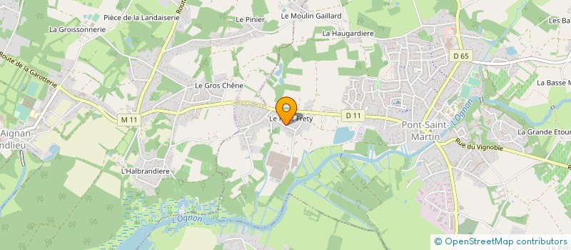 localisation de l'entreprise MONSIEUR FRANCK CAUBET  PONT-SAINT-MARTIN