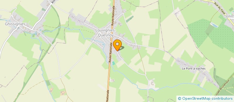localisation de l'entreprise MONSIEUR FRANCK CAUCHY à LOUVIGNIES-QUESNOY
