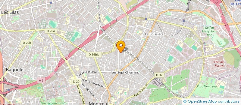 localisation de l'entreprise MONSIEUR FRANCK CAV à MONTREUIL