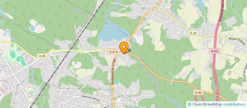 localisation de l'entreprise MONSIEUR FRANCK CAVADORE  TARNOS