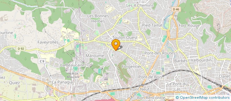 localisation de l'entreprise MONSIEUR FRANCK CECCHINI à TOULON