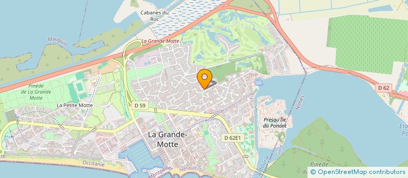 localisation de l'entreprise MONSIEUR FRANCK CELHAY  LA GRANDE-MOTTE