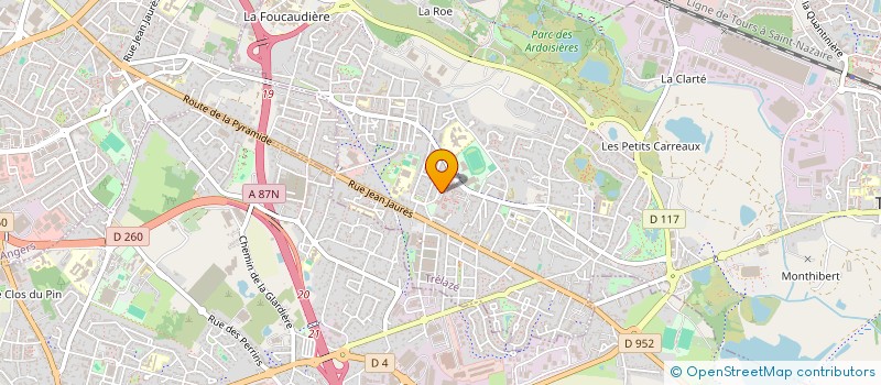 localisation de l'entreprise MONSIEUR FRANCK CELLIER  TRELAZE