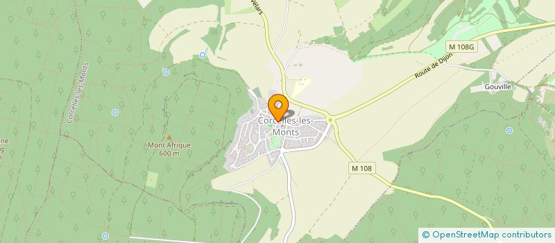 localisation de l'entreprise MONSIEUR FRANCK CERUTTI  CORCELLES-LES-MONTS