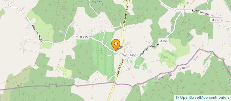 localisation de l'entreprise MONSIEUR FRANCK CHABAUD  VAGNAS