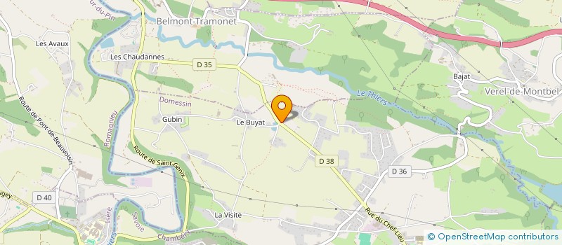 localisation de l'entreprise MONSIEUR FRANCK CHAMARD BOIS  DOMESSIN