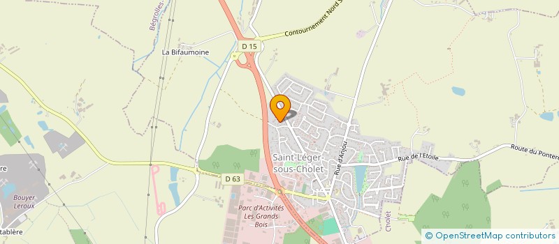 localisation de l'entreprise MONSIEUR FRANCK CHAMBIRON  SAINT-LEGER-SOUS-CHOLET