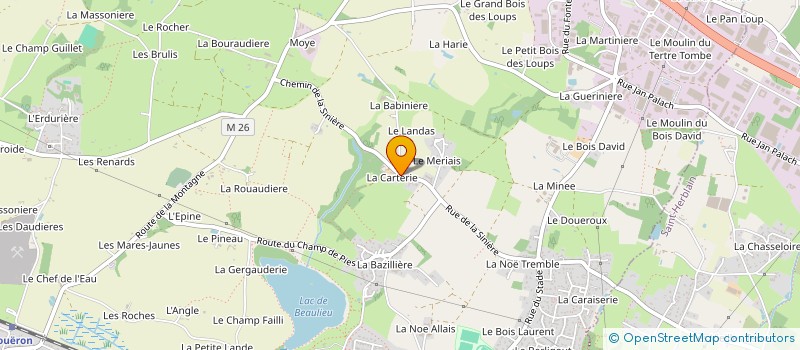 localisation de l'entreprise MONSIEUR FRANCK CHANU à COUERON