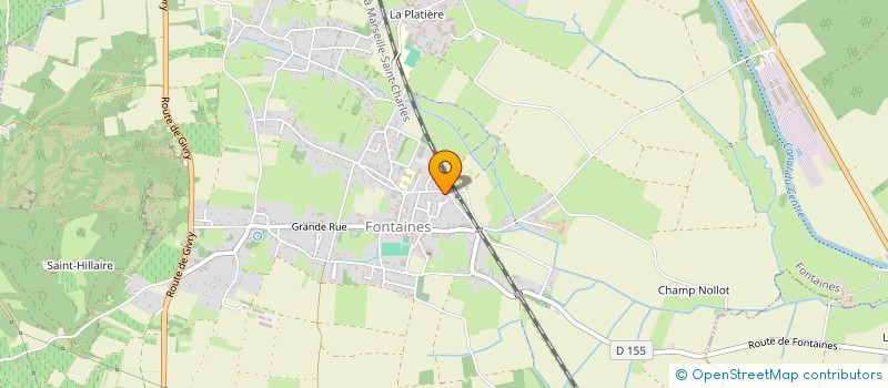 localisation de l'entreprise MONSIEUR FRANCK CHAPLIN  FONTAINES