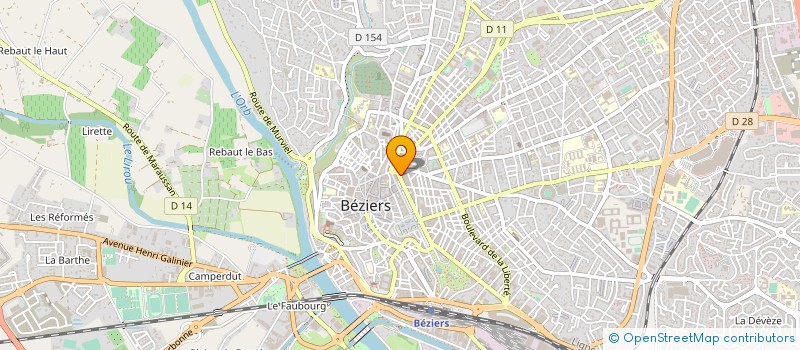 localisation de l'entreprise MONSIEUR FRANCK CHAPUIS  BEZIERS