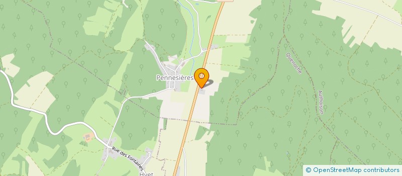 localisation de l'entreprise MONSIEUR FRANCK CHARLES  PENNESIERES