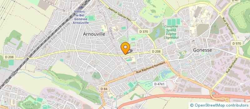 localisation de l'entreprise MONSIEUR FRANCK CHARLES  GONESSE