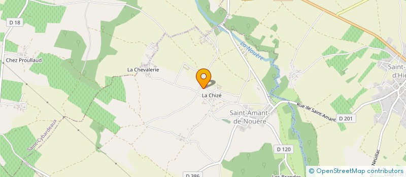 localisation de l'entreprise MONSIEUR FRANCK CHARPANTIER à SAINT-AMANT-DE-NOUERE