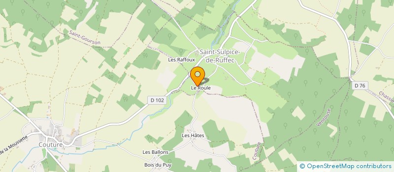 localisation de l'entreprise MONSIEUR FRANCK CHARPENTIER à SAINT-SULPICE-DE-RUFFEC