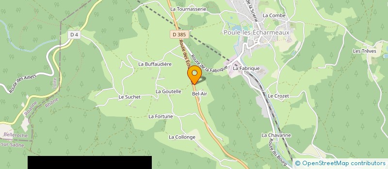 localisation de l'entreprise MONSIEUR FRANCK CHARRION  POULE-LES-ECHARMEAUX