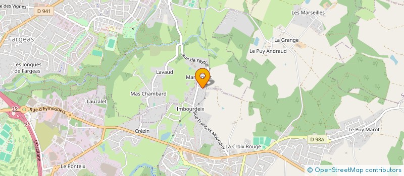 localisation de l'entreprise MONSIEUR FRANCK CHATARD  FEYTIAT