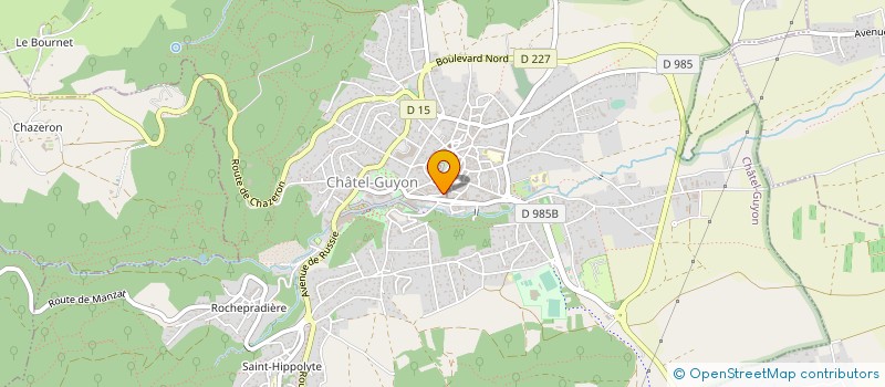 localisation de l'entreprise MONSIEUR FRANCK CHAUTY  CHATEL-GUYON