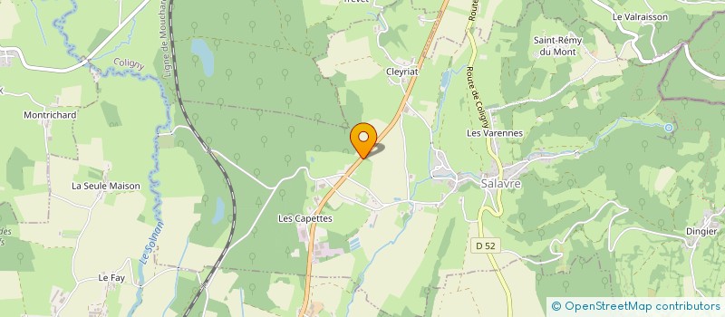 localisation de l'entreprise MONSIEUR FRANCK CHAVANEL  COLIGNY