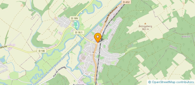 localisation de l'entreprise MONSIEUR FRANCK CHAZELET  ILLFURTH