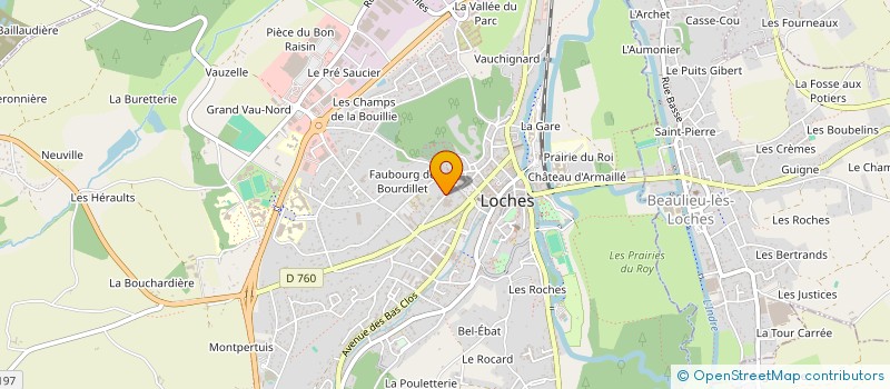 localisation de l'entreprise MONSIEUR FRANCK CHEDEMAIL  LOCHES