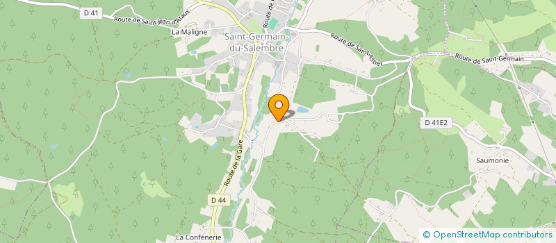 localisation de l'entreprise MONSIEUR FRANCK CHEVALIER  SAINT-GERMAIN-DU-SALEMBRE