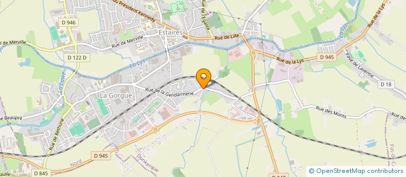 localisation de l'entreprise MONSIEUR FRANCK CHEVALIER  LA GORGUE