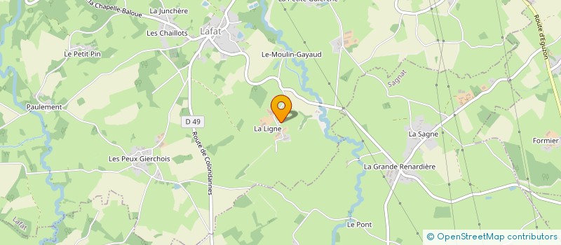 localisation de l'entreprise MONSIEUR FRANCK CHEVRINAIS à LAFAT