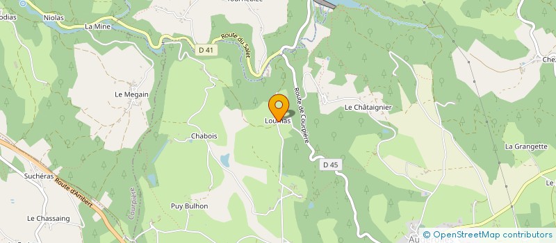 localisation de l'entreprise MONSIEUR FRANCK CHEZAL à AUGEROLLES